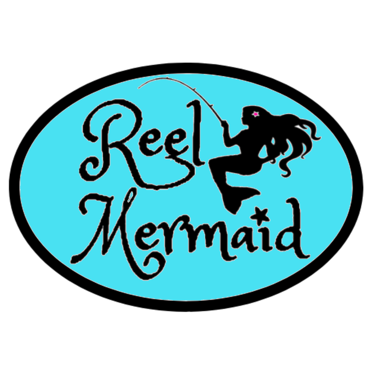Embroidered Reel Mermaid Fishing Team Champion Packable Jacket
