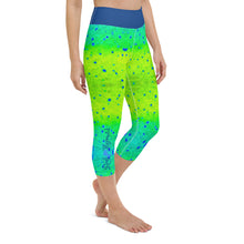 Load image into Gallery viewer, Mahi Print Capri Fishing Leggings