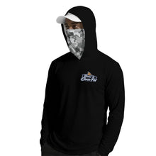 Load image into Gallery viewer, Born to Chase Fins Inshore Men’s Hoodie with Face Cover and Thumb Holes