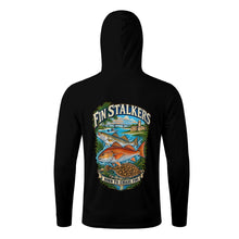 Load image into Gallery viewer, Born to Chase Fins Inshore Men’s Hoodie with Face Cover and Thumb Holes