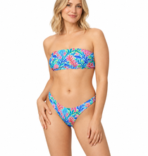 Load image into Gallery viewer, Coral Pursuit Bandeau Strapless Bikini