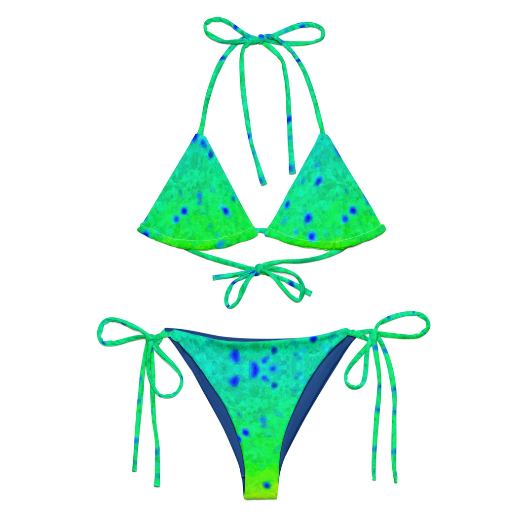 Mahi print recycled string bikini