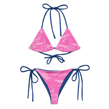 Load image into Gallery viewer, Pink Saltwater Camo recycled string bikini