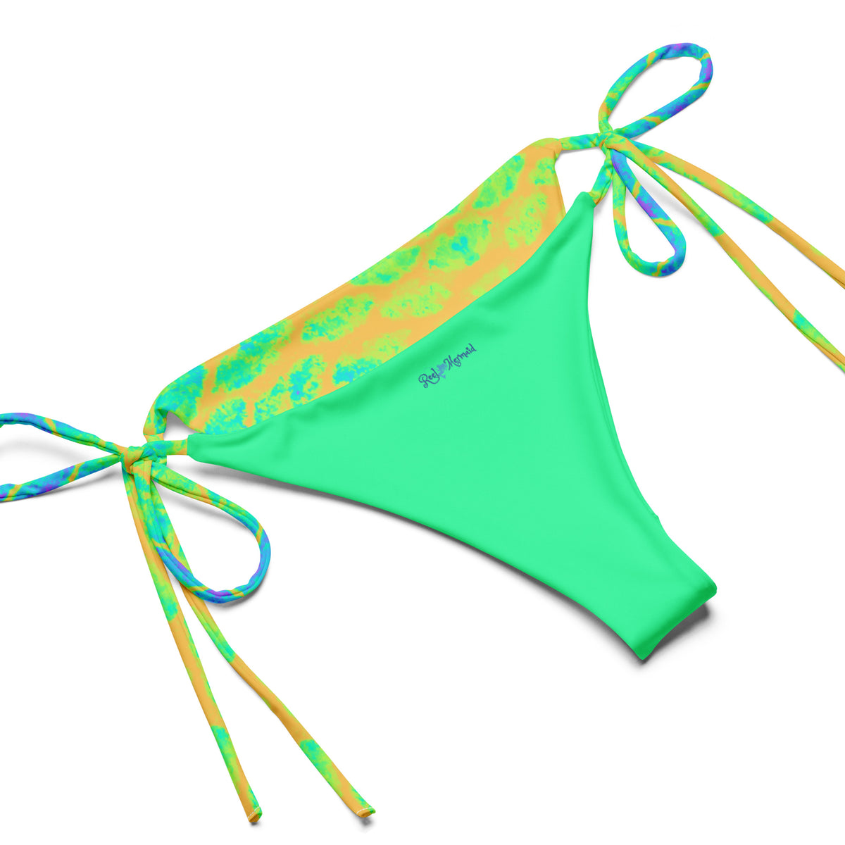 Yellow Tail recycled string bikini – Reel Mermaid