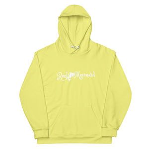 Yellow Reel Mermaid Fishing team Unisex Hoodie