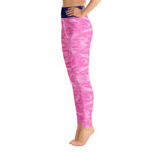 Pink Saltwater Camo Yoga Leggings