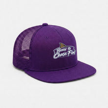Load image into Gallery viewer, Redfish Born to Chase Fin Embroidery Flat-Brim Mesh Cap