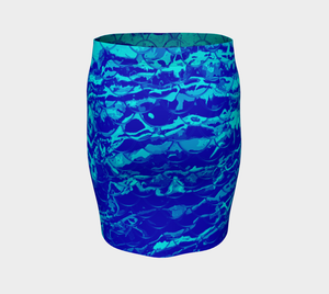 Royal Mermaflage Fitted Skirt