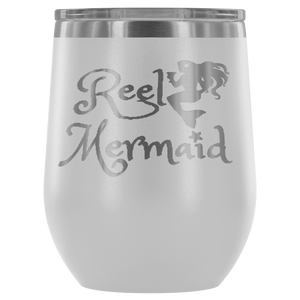 Reel Mermaid Laser Engraved 12 oz Tumbler