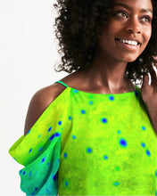 Load image into Gallery viewer, Mahi Print Women&#39;s Open Shoulder A-Line Dress