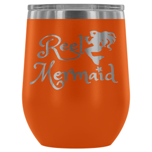 Reel Mermaid Laser Engraved 12 oz Tumbler