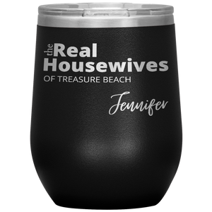 The Real Housewives Wine Tumbler with your location and name - Island Mermaid Tribe