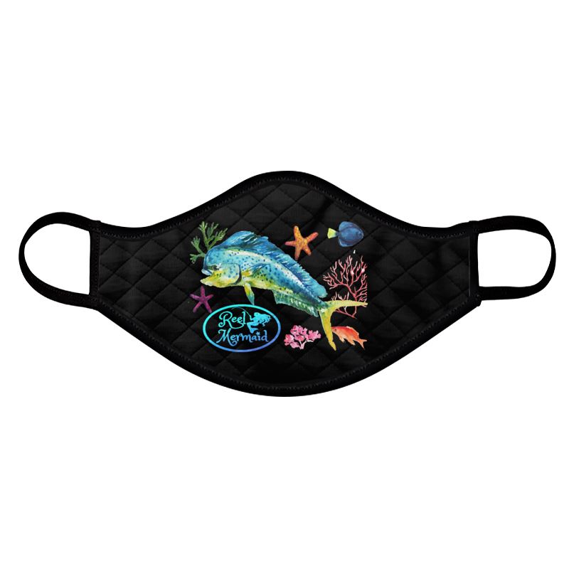 Watercolor Fish Face Mask (Mahi, Marlin, Wahoo & Tuna)