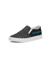 Load image into Gallery viewer, Fin Stalker Fish Scale Grey Men&#39;s Slip-On Canvas Shoe