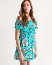 Load image into Gallery viewer, Barrier Reef Women&#39;s Off-Shoulder Dress
