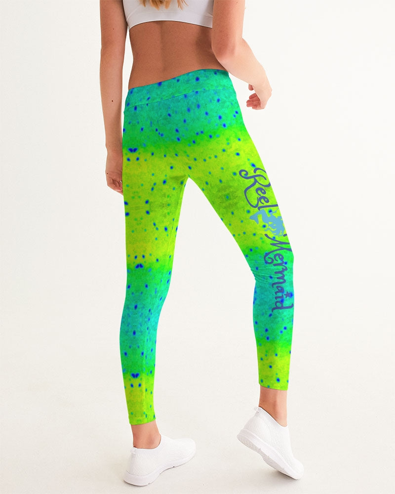 Mahi Print Women s Yoga Pants Reel Mermaid