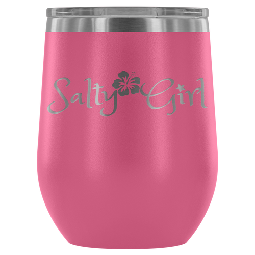 Salty Girl Stainless Steel Wine Tumbler (12 Color Options)