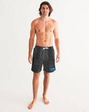 Load image into Gallery viewer, Fin Stalkers Fish Scale Grey Men&#39;s Swim Trunk