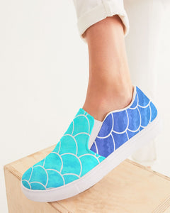 Ombre Blues Women's Slip-On Canvas Shoe