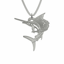 Load image into Gallery viewer, Sterling Silver Sailfish Necklace