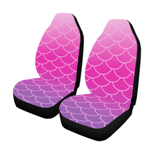 Load image into Gallery viewer, Pink andPurpleOmbreScale Car Seat Covers (Set of 2)