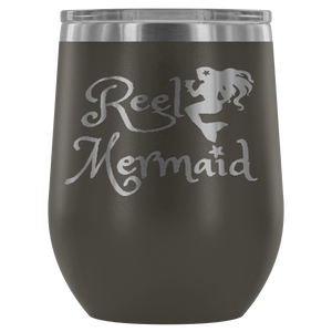 Reel Mermaid Laser Engraved 12 oz Tumbler