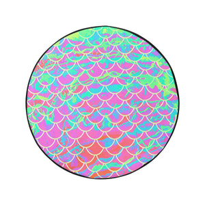 Pink Mermaid Scale 34 Inch Spare Tire Cover - Island Mermaid Tribe