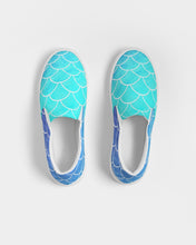 Load image into Gallery viewer, Ombre Blues Women&#39;s Slip-On Canvas Shoe