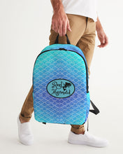 Load image into Gallery viewer, Ombre Blues Reflection Large Backpack