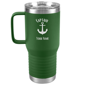 Boat Gifts, Nautical Gifts, Boat Tumbler, Personalized, Boating Gifts, Boat Cup, Boating Tumbler with handle, Boat Accessories, Captain, Boat Owner Gift