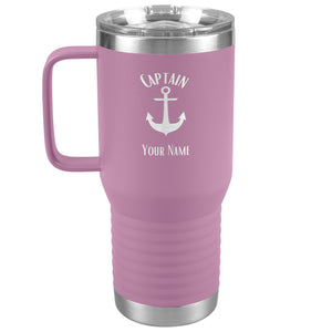 Boat Gifts, Nautical Gifts, Boat Tumbler, Personalized, Boating Gifts, Boat Cup, Boating Tumbler with handle, Boat Accessories, Captain, Boat Owner Gift
