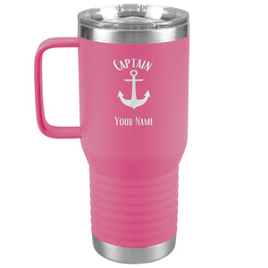 Boat Gifts, Nautical Gifts, Boat Tumbler, Personalized, Boating Gifts, Boat Cup, Boating Tumbler with handle, Boat Accessories, Captain, Boat Owner Gift