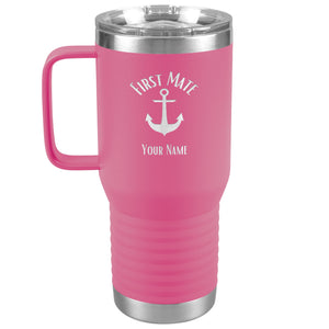 Boat Gifts, Nautical Gifts, Boat Tumbler, Personalized, Boating Gifts, Boat Cup, Boating Tumbler with handle, Boat Accessories, Captain, Boat Owner Gift
