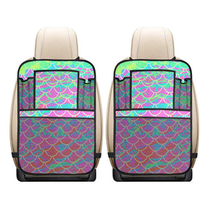 Pink Mermaid Scale Car Seat Back Organizer (2-Pack) - Island Mermaid Tribe