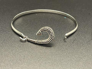 Rhinestone Fish Hook Bangle | Perfect for the Lady Angler