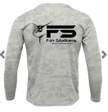 Load image into Gallery viewer, Fin Stalkers Mossy Oak Elements XT Long Sleeve Shirt available in Blacktip, Bonefish and Marlin colors!