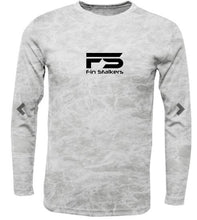 Load image into Gallery viewer, Fin Stalkers Mossy Oak Elements XT Long Sleeve Shirt available in Blacktip, Bonefish and Marlin colors!