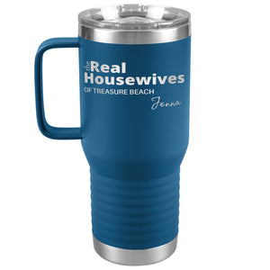 Personalized Name and Location Housewives Tumbler with Handle