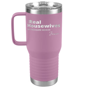Personalized Name and Location Housewives Tumbler with Handle