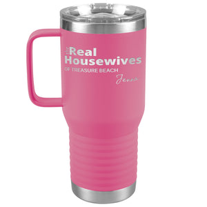 Personalized Name and Location Housewives Tumbler with Handle