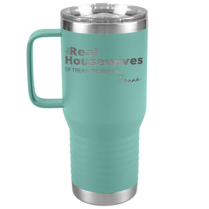 Personalized Name and Location Housewives Tumbler with Handle