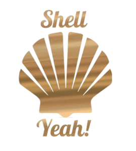 Shell Yeah Gold Metallic Tank Top