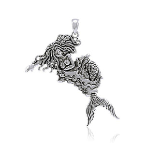 Moveable Mermaid Sterling Silver Pendant | Gift for Mermaid | Gift for her