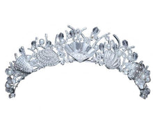 Load image into Gallery viewer, Mermaid Tiara with Sea Shells, Pearls and Crystals