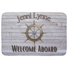 Load image into Gallery viewer, Welcome Aboard Nautical Mat for Boat