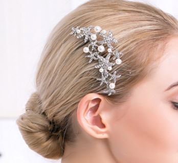 Starfish and Pearls hair comb