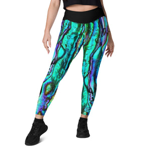 Abalone Print Leggings with pockets