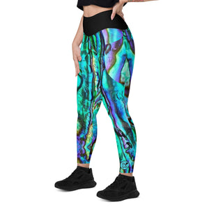 Abalone Print Leggings with pockets