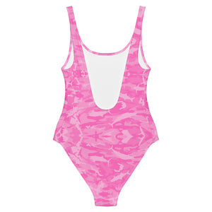 Pink Saltwater Camo One-Piece Swimsuit