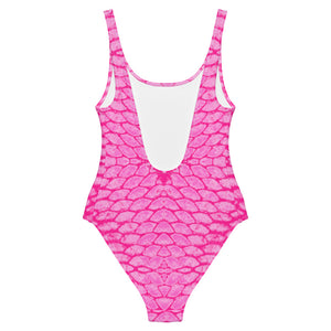 Pink Scale One-Piece Swimsuit